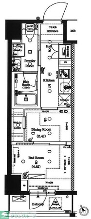 ARKMARK水天宮前Iの物件間取画像